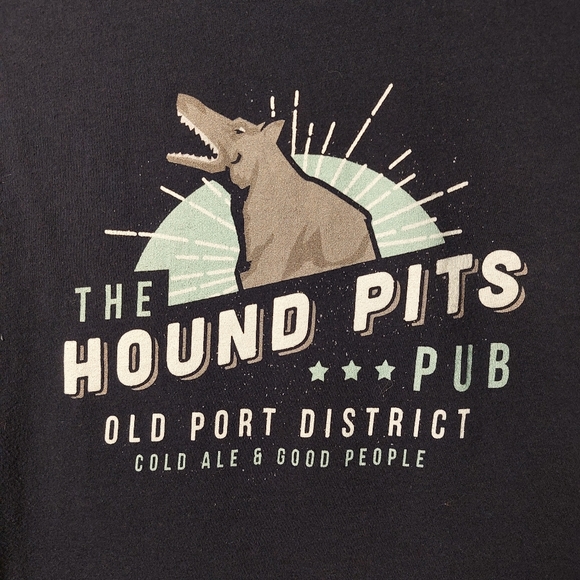 100% cotton fitted t-shirt in navy blue size small - Picture 2 of 6